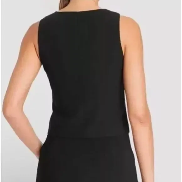 Women's A New Day Tailored Layering Button Down Vest Black Size XS - Picture 2 of 3